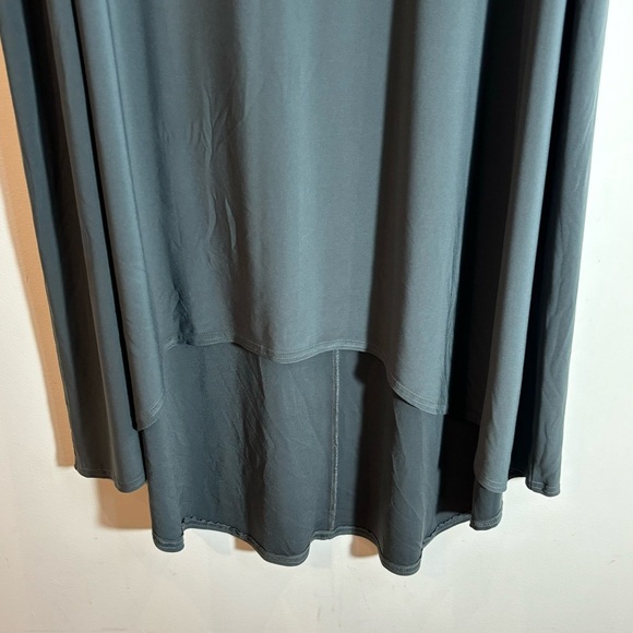 SYMPLI GRAND Sz 0G High Low Unlined Elastic Waist Knit Fabric Straight Skirt - Picture 2 of 6